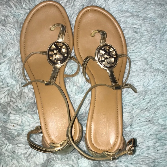 Coach Sandals w/ 1.5 inch wedge heel - Picture 1 of 7